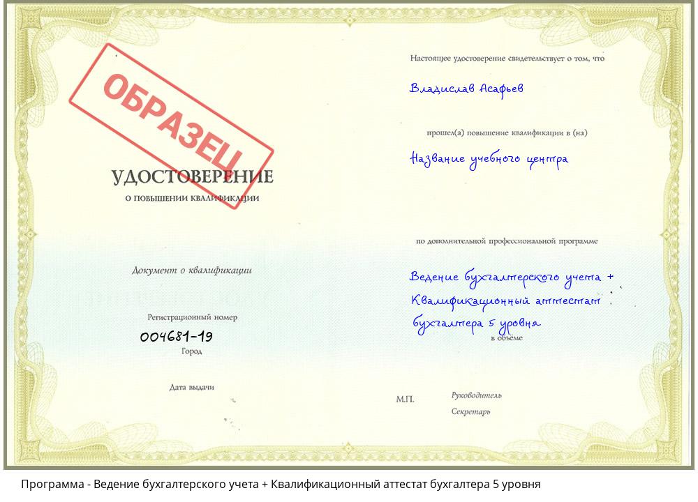 Ведение бухгалтерского учета + Квалификационный аттестат бухгалтера 5 уровня Ивантеевка